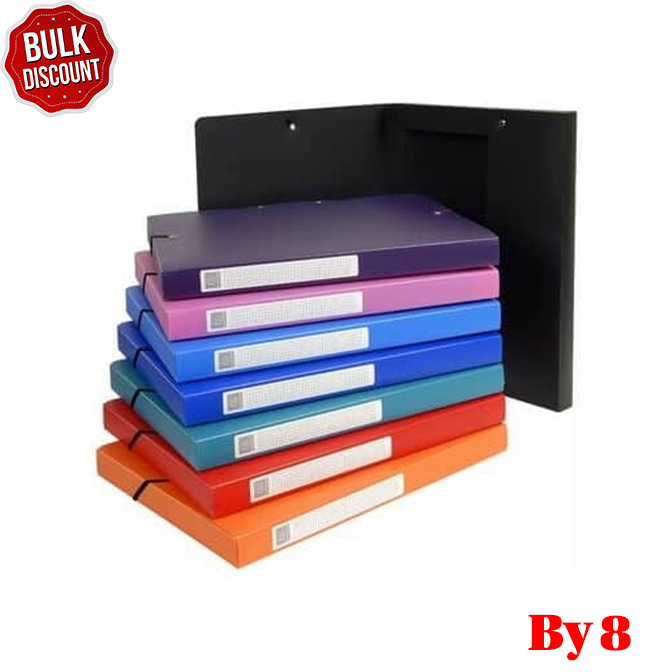 BULK DISCOUNT: Box with 8 Soft Box Files 25mm (Exacompta)